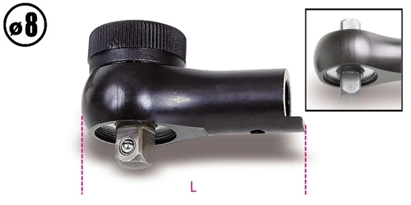Cricchetto reversibile per barra dinamometrica  beta 611 - dettaglio 1
