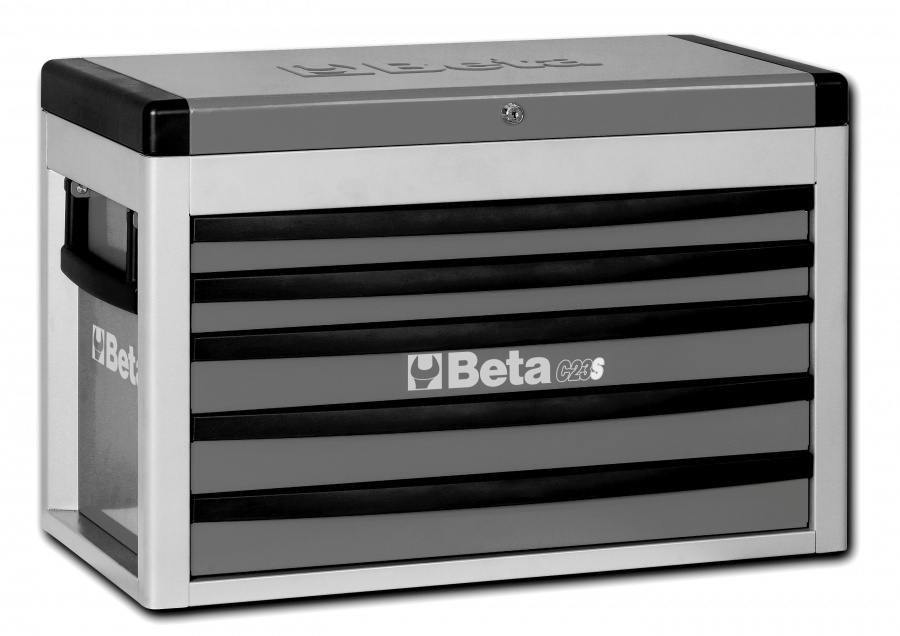 Cassettiera portatile 5 cassetti beta c23s - grigio