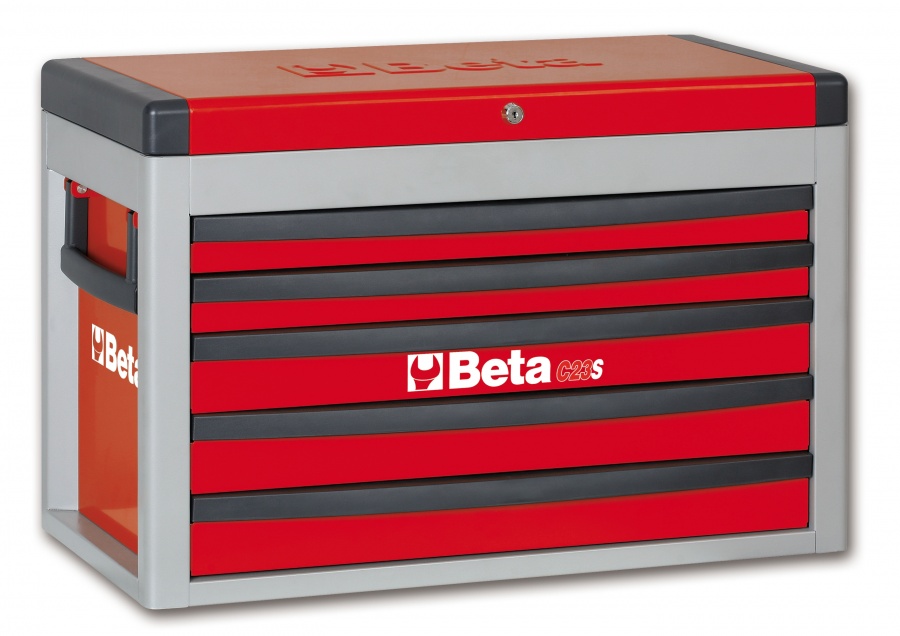 Cassettiera portatile 5 cassetti beta c23s - rosso