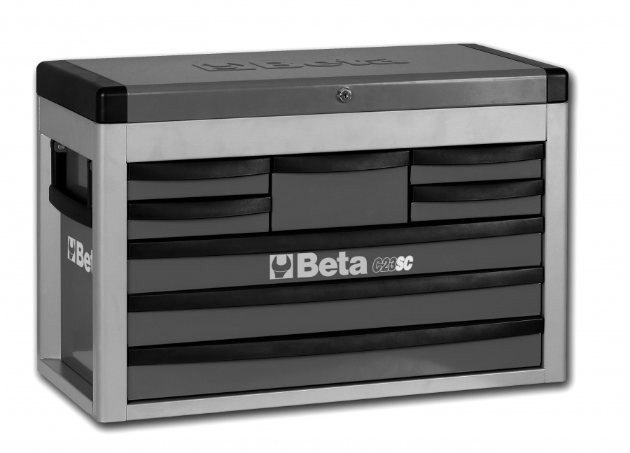 Cassettiera portatile 8 cassetti  beta c23sc -  grigio