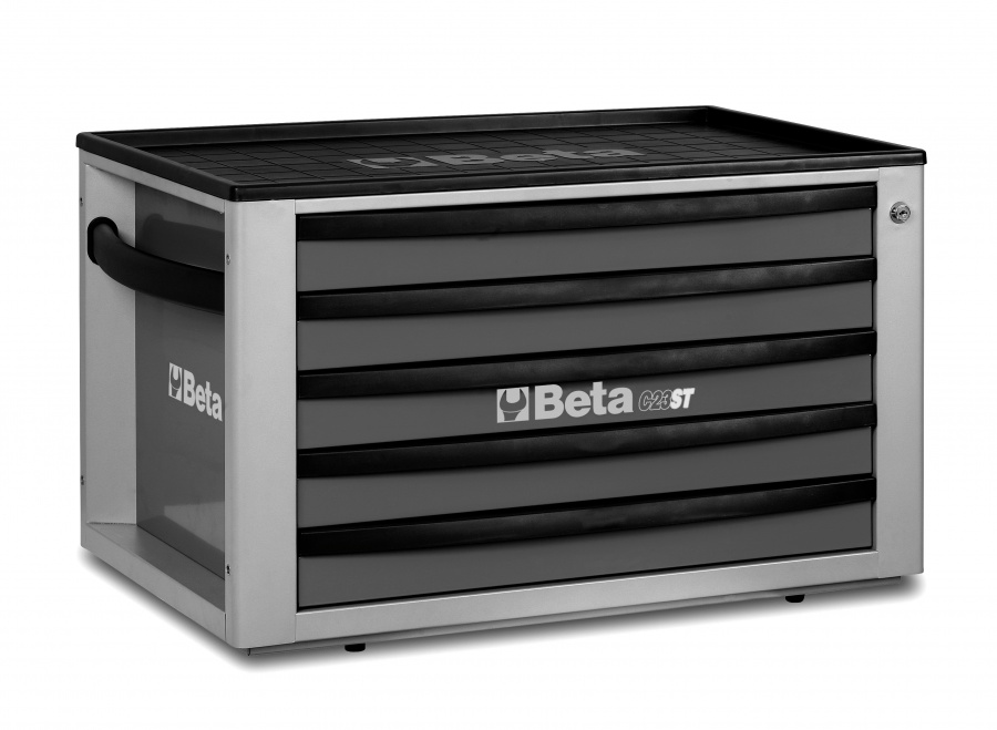 Cassettiera portatile 5 cassetti beta c23st grigio