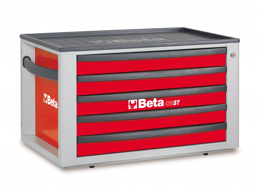 Cassettiera portatile 5 cassetti beta c23st rosso