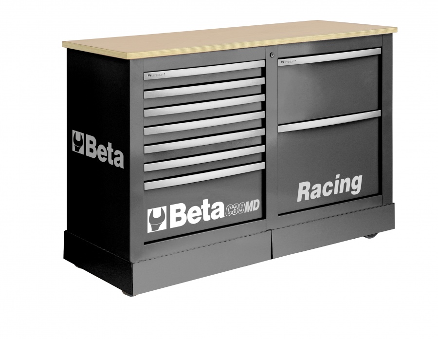 Cassettiera mobile racing md  beta c39md gray