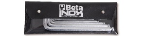 Serie chiavi maschio esagonale piegate acciao inox pollici beta 96bpinox as/b8 - dettaglio 1