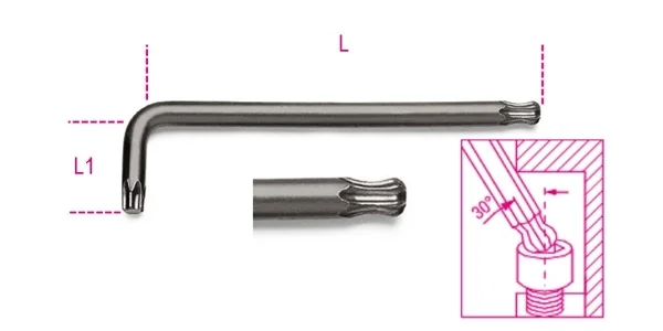 Supporto per serie chiavi maschio torx  beta 97btx/scv - dettaglio 1