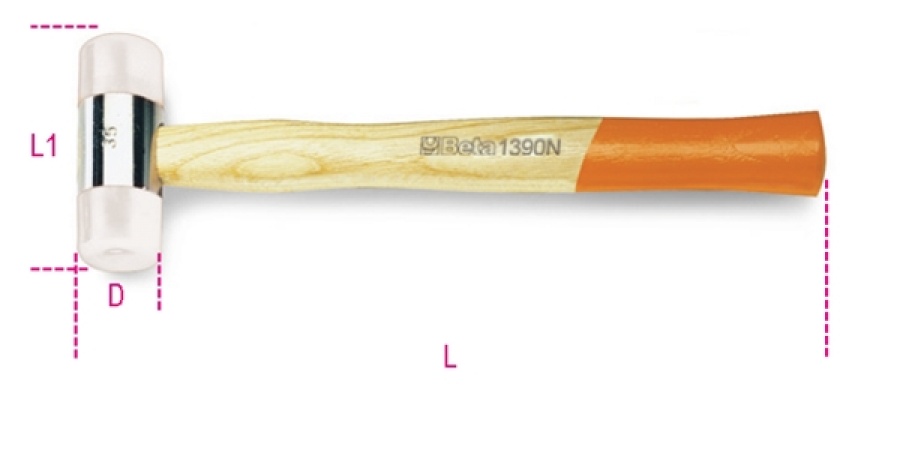 Mazzuola battenti in nylon beta 1390n - dettaglio 1