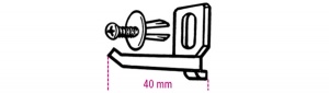 Gancio con vite beta kit/gps - dettaglio 1
