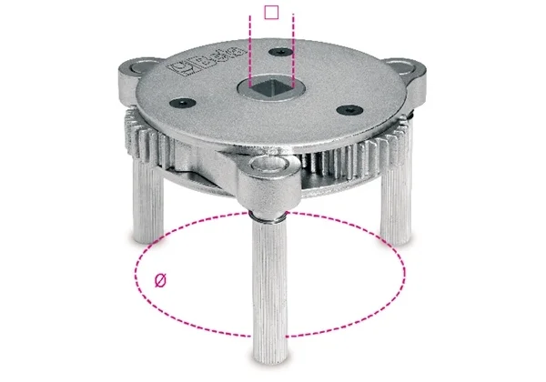 Chiave tre bracci filtri olio  beta 1493/s - dettaglio 1