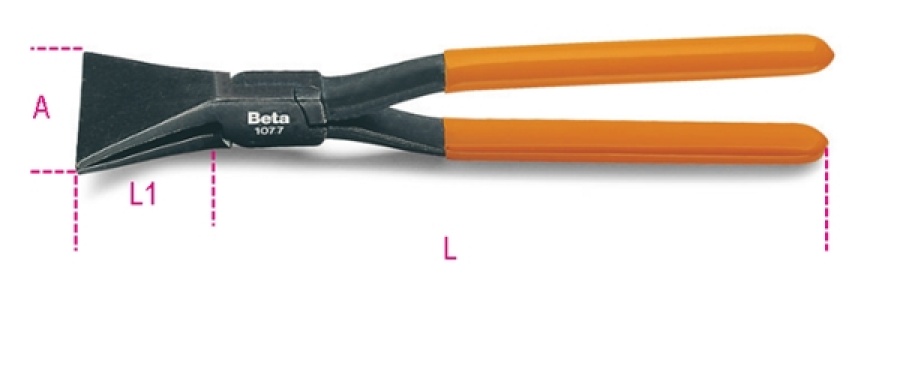 Pinza per lattoniere beta 1077 - dettaglio 1
