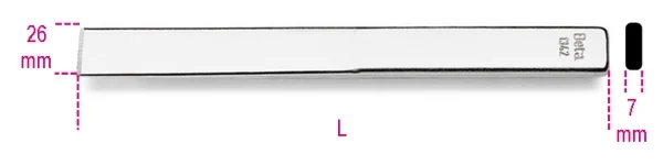 Scalpello extrapiatto  beta 1342 - dettaglio 1