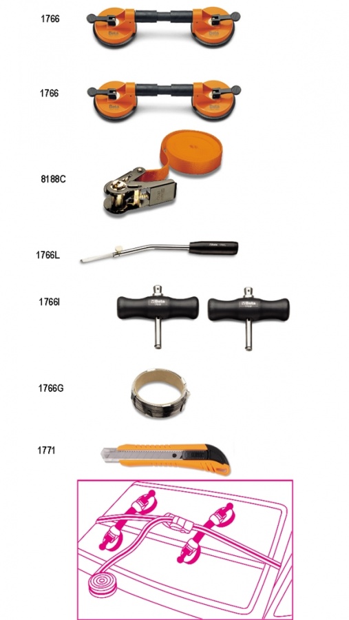 Set utensili per cristalli beta 1766/8 - dettaglio 1