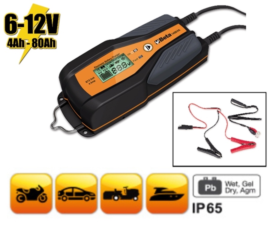 Caricabatterie elettronico multifunzione 6-12v beta 1498/4a - dettaglio 1