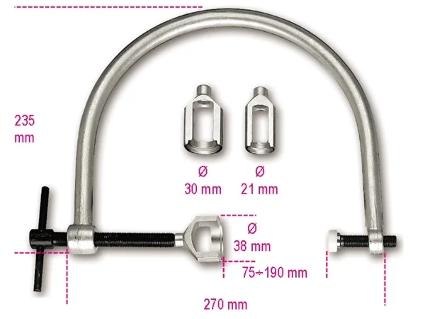 Morsetto alzavalvole  beta 1452k - dettaglio 1