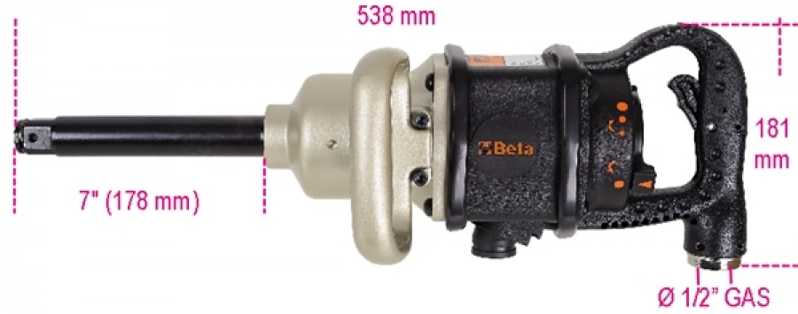 Avvitatore pneumatico 1" reversibile beta 1930 ncd - dettaglio 1