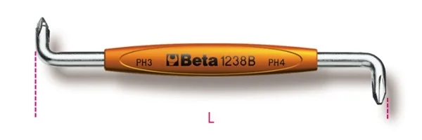 Giravite a squadra croce phillips  beta 1238b - dettaglio 1