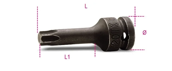 Chiave bussola a macchina torx  1/2 beta 720tx - dettaglio 1