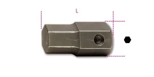 Inserto macchina maschio esagonale  22 mm beta 727/es22 - dettaglio 1