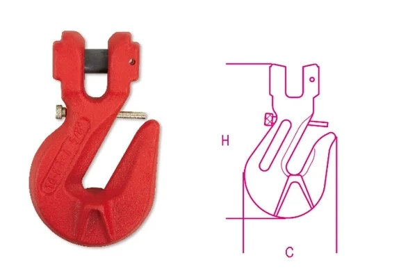 Gancio accorciatore a forcella  robur 8061f - dettaglio 1