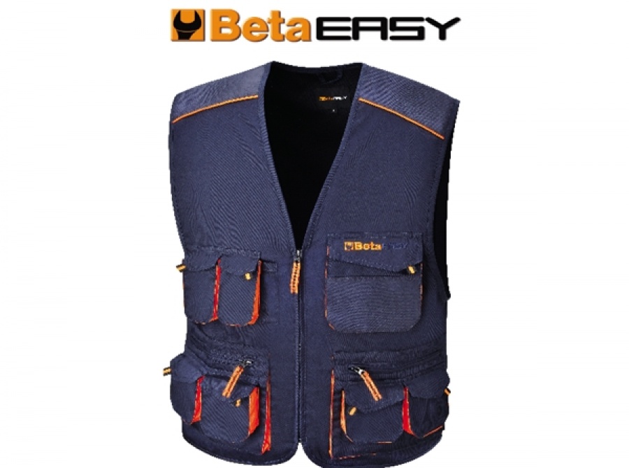 Gilet easy twill beta 7877e blu - dettaglio 1