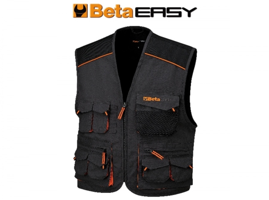 Gilet easy canvas beta 7907e grigio - dettaglio 1