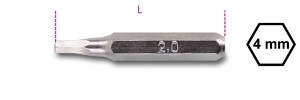 Inserto esagonale 4 mm maschio esagonale beta 1256pe - dettaglio 1