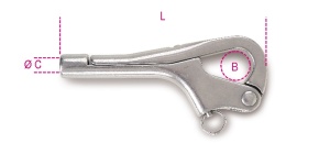 Moschettone a pellicano  robur 8284 - dettaglio 1