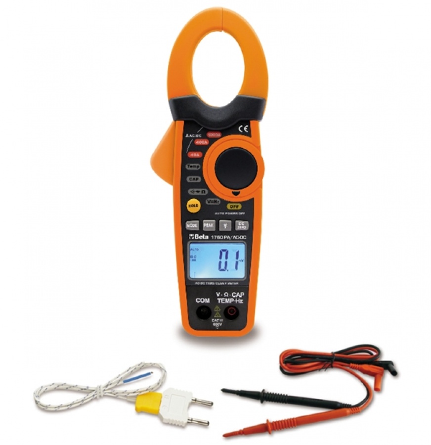 Pinza amperometrica e multimetro beta 1760pa/ac-dc - dettaglio 1