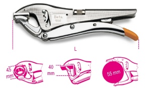 Pinza autobloccante  doppia regolazione beta 1050 - dettaglio 1