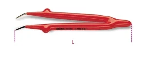 Pinzetta a molla isolata isolata 1000v punte curve beta 993mq - dettaglio 1