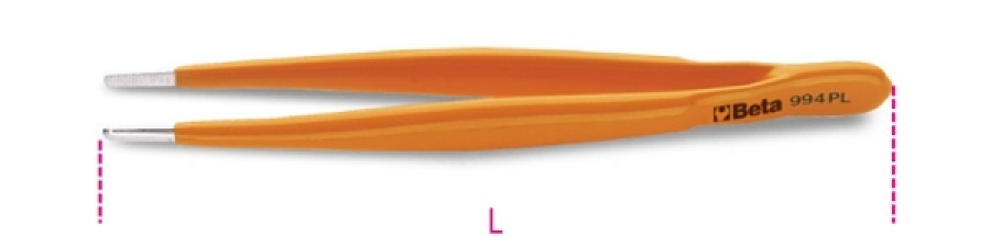 Pinzetta a molla punte larghe diritte beta 994pl - dettaglio 1