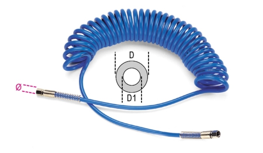 Spirale poliuretano estensibile 1/4 beta 1915b - dettaglio 1