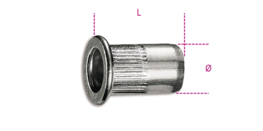 Inserti filettati alluminio  beta 1742r-al/m - dettaglio 1