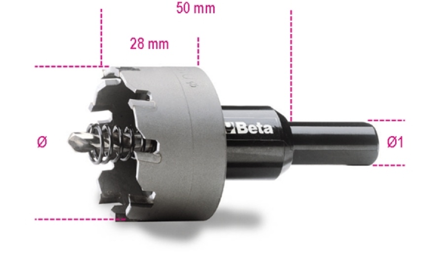 Fresa a tazza con inserti in metallo duro beta 452 - dettaglio 1