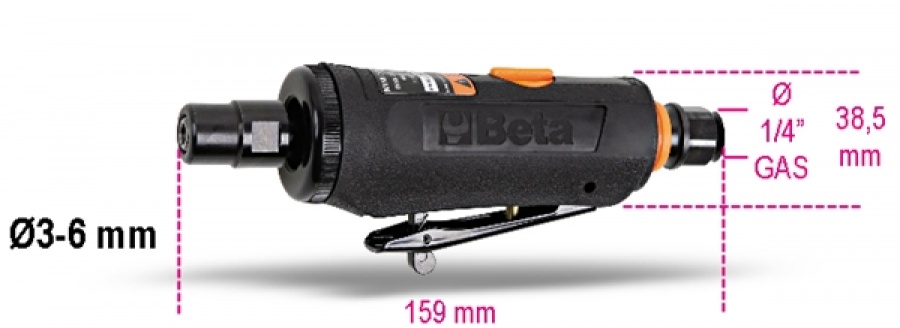 Smerigliatrice pneumatica assiale beta 1933 - dettaglio 1