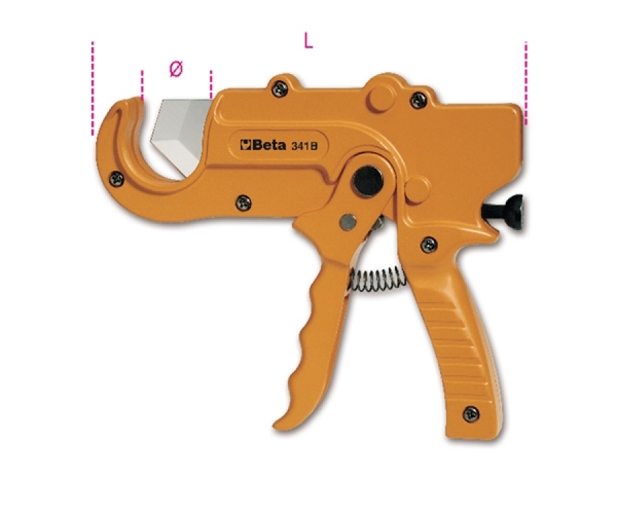 Cesoia a cricchetto beta plastica 341b - dettaglio 1