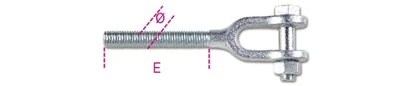 Forcella destra zincata  robur 8009fzd - dettaglio 1
