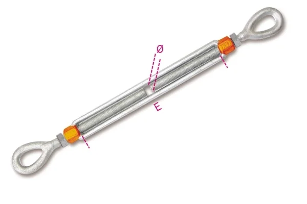 Tenditore a due occhi ad alta resistenza  robur 8105 - dettaglio 1