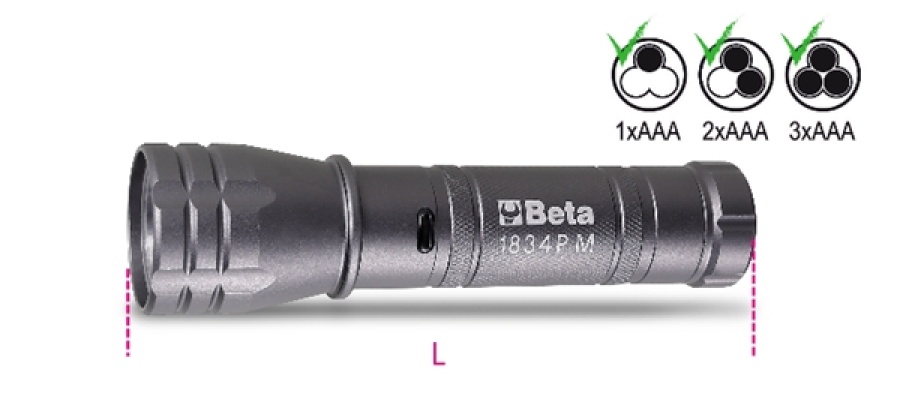 Torcia led beta 1834pm - dettaglio 1