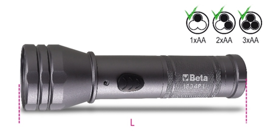 Torcia led beta 1834pl - dettaglio 1