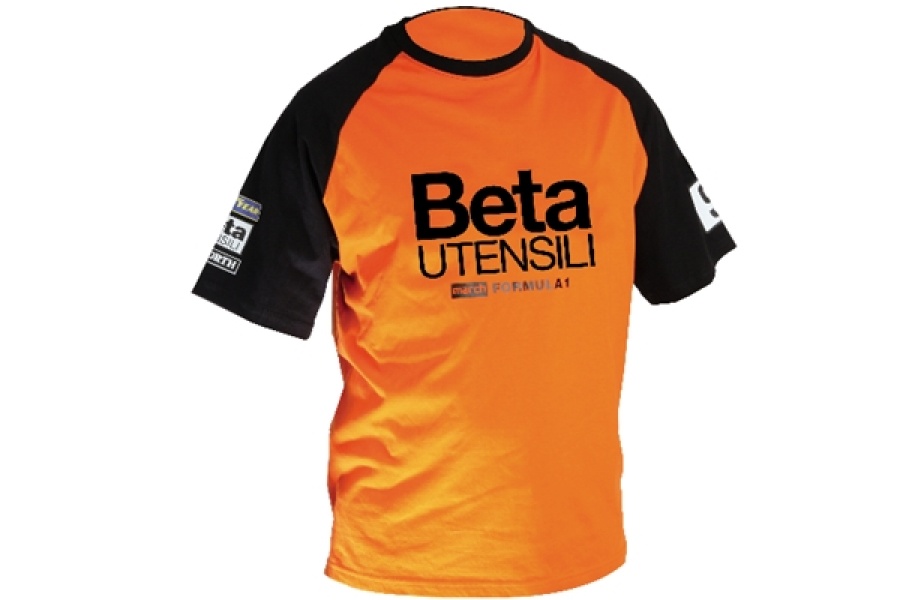 T-shirt march-beta vintage beta 9572mb arancio - nera - dettaglio 1