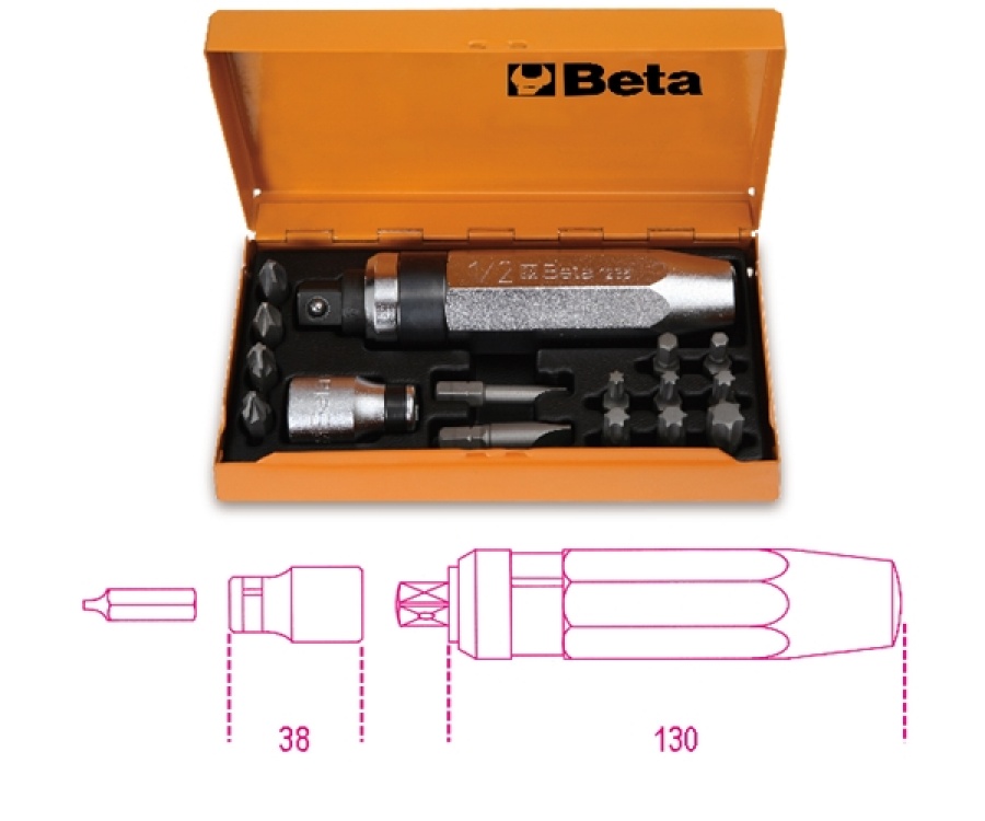 Set giravite a percussione e accessori  beta 1295 /c14 - dettaglio 1