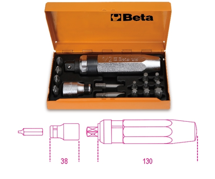 Set giravite a percussione e accessori beta 1295 /c14 - dettaglio 1