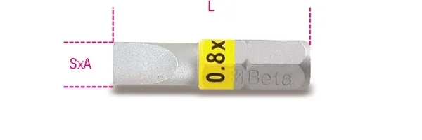 Inserto esagonale 1/4  beta 860lp - dettaglio 1