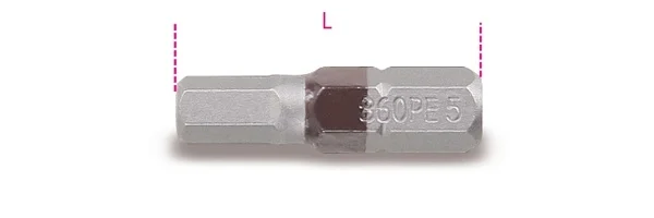 Inserto esagonale 1/4  beta 860pe - dettaglio 1