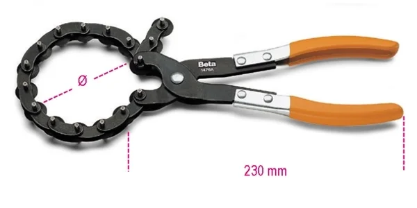 Pinza tagliatubi scappamento  beta 1476a - dettaglio 1