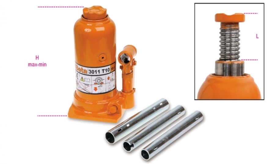 Sollevatore idraulico a bottiglia  beta 3011/t - dettaglio 1
