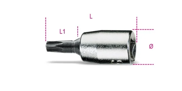 Chiave bussola torx  1/4 beta 900tx - dettaglio 1
