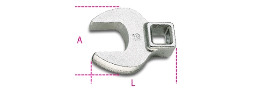 Chiave zampa di gallo 3/8 beta 910cf - dettaglio 1