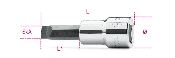 Chiave bussola a giravite taglio  3/8 beta 910lp - dettaglio 1