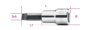 Chiave bussola a giravite taglio  3/8 beta 910lp - dettaglio 1